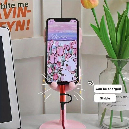 Adjustable Rabbit Cartoon Phone Stand